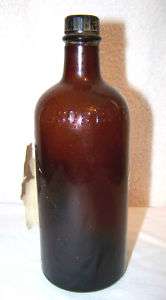 Vintage Glass Bottle Absorbine Veterinary Liniment  