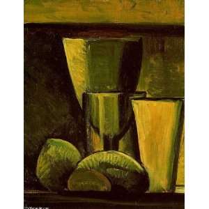   Picasso   24 x 32 inches   Bodegón con v y frutas