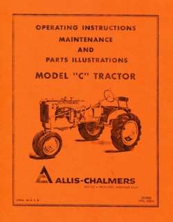 Allis Chalmers Model C Tractor Manual  