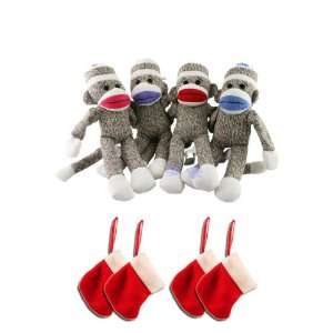  Slingshot Flying Sock Monkey in the Christmas Socks With 