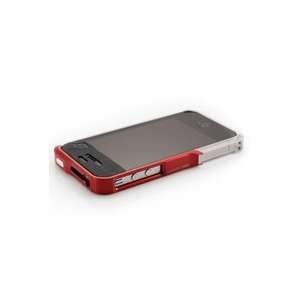 Case API4 1112 R3S0 Vapor Pro Blood Red and Silver Case for iPhone 4 