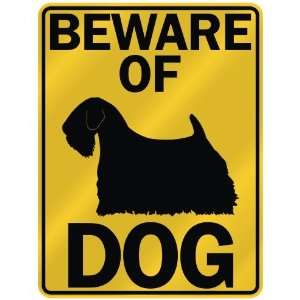 BEWARE OF  SEALYHAM TERRIER  PARKING SIGN DOG