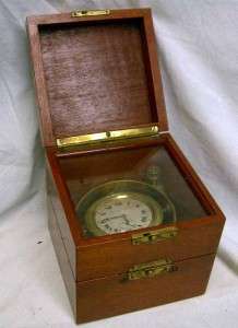   Gimbal Chronometer Elgin Veritas Compass Wind Ind Clock Watch  