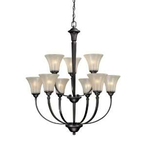  Vaxcel OS CHU009NB Oslo Mid Sized Chandelier Chandelier 