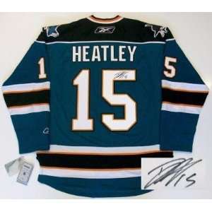  Dany Heatley Signed Jersey   Real Rbk
