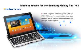 Aluminum Alloy Bluetooth Keyboard Case For Samsung Galaxy Tab10.1 