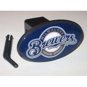   BREWERS Team Logo 6 x 3 Trailer Hitch Cover