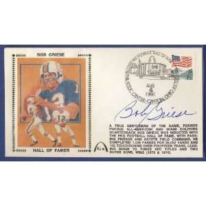  Bob Griese Dolphins Signed/Autographed FDC Cachet Sports 
