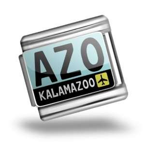   Airport code AZO / Kalamazoo country United States. Bracelet Link