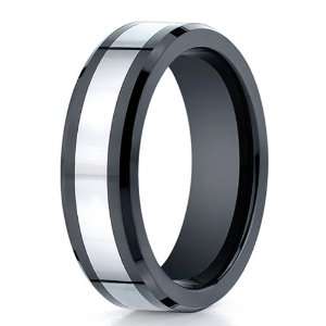  Benchmark 7mm Flat Seranite Ring with Cobalt Chrome Center 