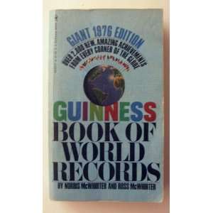  GUINNESS BOOK OF WORLD RECORDS, GIANT 1976 EDITION Books