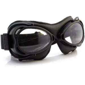  Nannini Black Clear Anti Fog Streetfighter Motor 4V Goggles 
