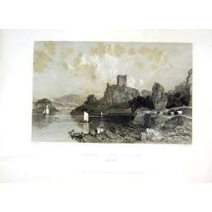  1838 Scotland Dunolly Castle Oban Argylshire Boats