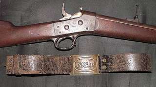   Original Leather Belt & Keeper  Indian Wars Issued Circa 1874