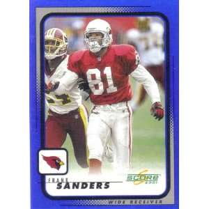  2001 Score 2 Frank Sanders Arizona Cardinals (Football 