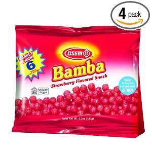 Osem Bamba Multipack Snack, Strawberry (Kosher for Passover), 6 Ounce 