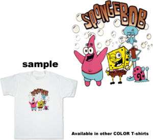 SpongeBob Friends Bubble Boy Child Kid Color T Shirt  