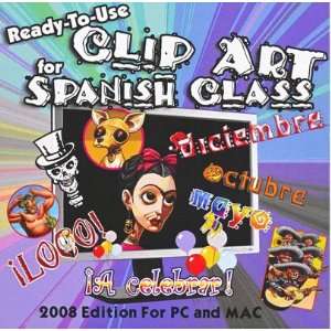  READY TO USE CLIP ART FOR SPANISH CLASS CD ROM Everything 