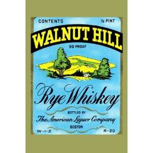  Walnut Hill Rye Whiskey 20X30 Canvas