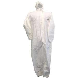 XXL White Microporous Dri Vent Coveralls. Includes an Elastic Hood and 