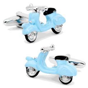  Blue Scooter Cufflinks Cuff Links Jewelry