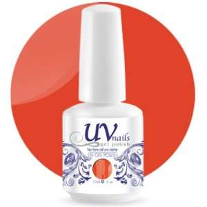 UV Nails Soak Off Gel Polish 0.5 OZ Color Orangglicious #204 + Aviva 