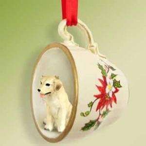  NEW Yellow Lab Christmas Ornament Cup of Tea