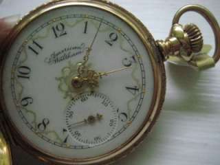 Antique Ladies 14k Gold American Waltham Pocket Watch  