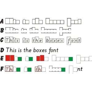  Crossbow Education CBBF410 The Boxes Font  PC Only  4 10 
