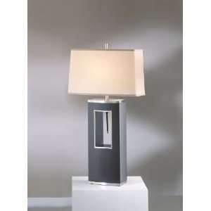  Nova 0661 Pierce Curved Table Lamp in Dark Brown 