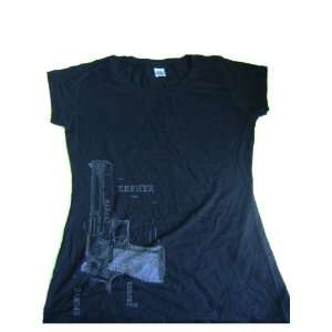    Zephyr Apparel Womens T shirt   Deagle   Black