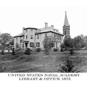  USNA Library Building 1873 8 1/2 X 11 Reprinted Photograph 