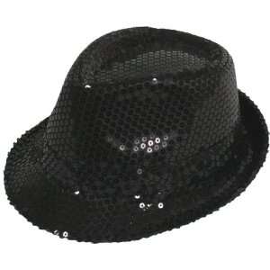  Sequin Gangster Hat   Black [Toy] Toys & Games