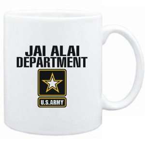  Mug White  Jai Alai DEPARTMENT / U.S. ARMY  Sports 