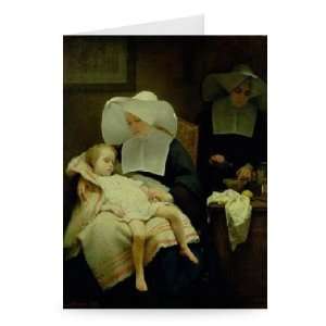 The Sisters of Mercy, 1859 (oil on canvas)    Greeting Card (Pack of 