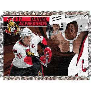 Daniel Alfredsson #11 Ottawa Senators NHL Woven Tapestry Throw (48 