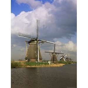  Canal and Windmills at Kinderdijk, Unesco World Heritage 