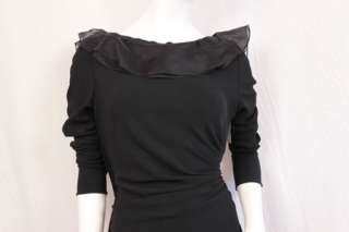 2790 Valentino Dress Lace Classic Black 10 M #0008KJ  