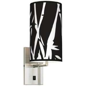  Night Bamboo Banner Giclee Plug In Sconce