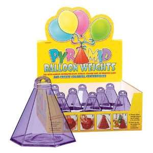  Purple Pyramid Balloon Weights (1 ct) Toys & Games