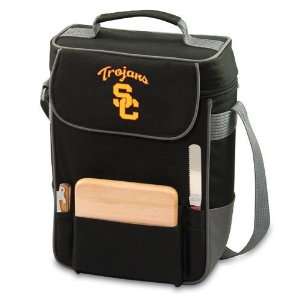  USC Trojans Duet Style Wine and Cheese Tote (Black/Grey 