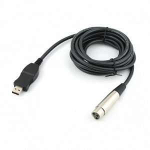  3m Microphone USB MIC Link Cable USB Male to XLR Female 
