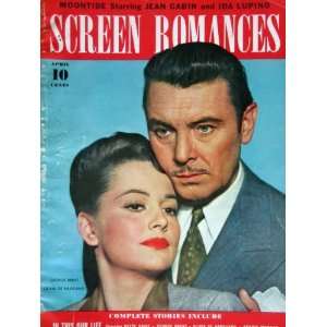   and George Brent cover Magazine April 1942 Screen Romances Books