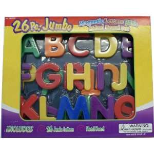   Jumbo Magnetic Letters with Metal Board set (Upper Case) Toys & Games