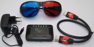 2D to 3D convertor box 1 x HDMI cable 1 x User anual 2 x 3D glasses 