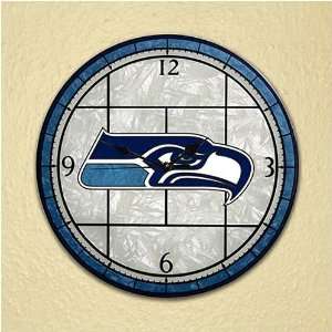  Seattle Seahawks Art Glass Clock