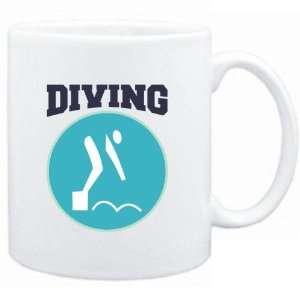  Mug White  Diving PIN   SIGN / USA  Sports Sports 