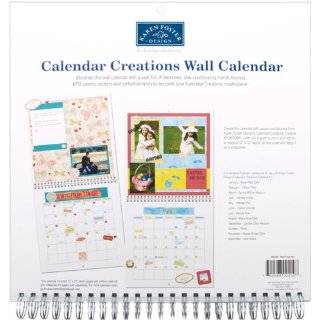 Karen Foster Design Scrapbook Blank Wall Calendar