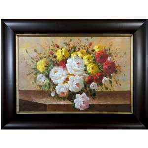 Artmasters Collection PA89592 PW54 Passion Bouquet Framed Oil Painting