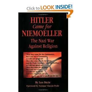 Hitler Came for Niemoeller The Nazi War Against Religion 